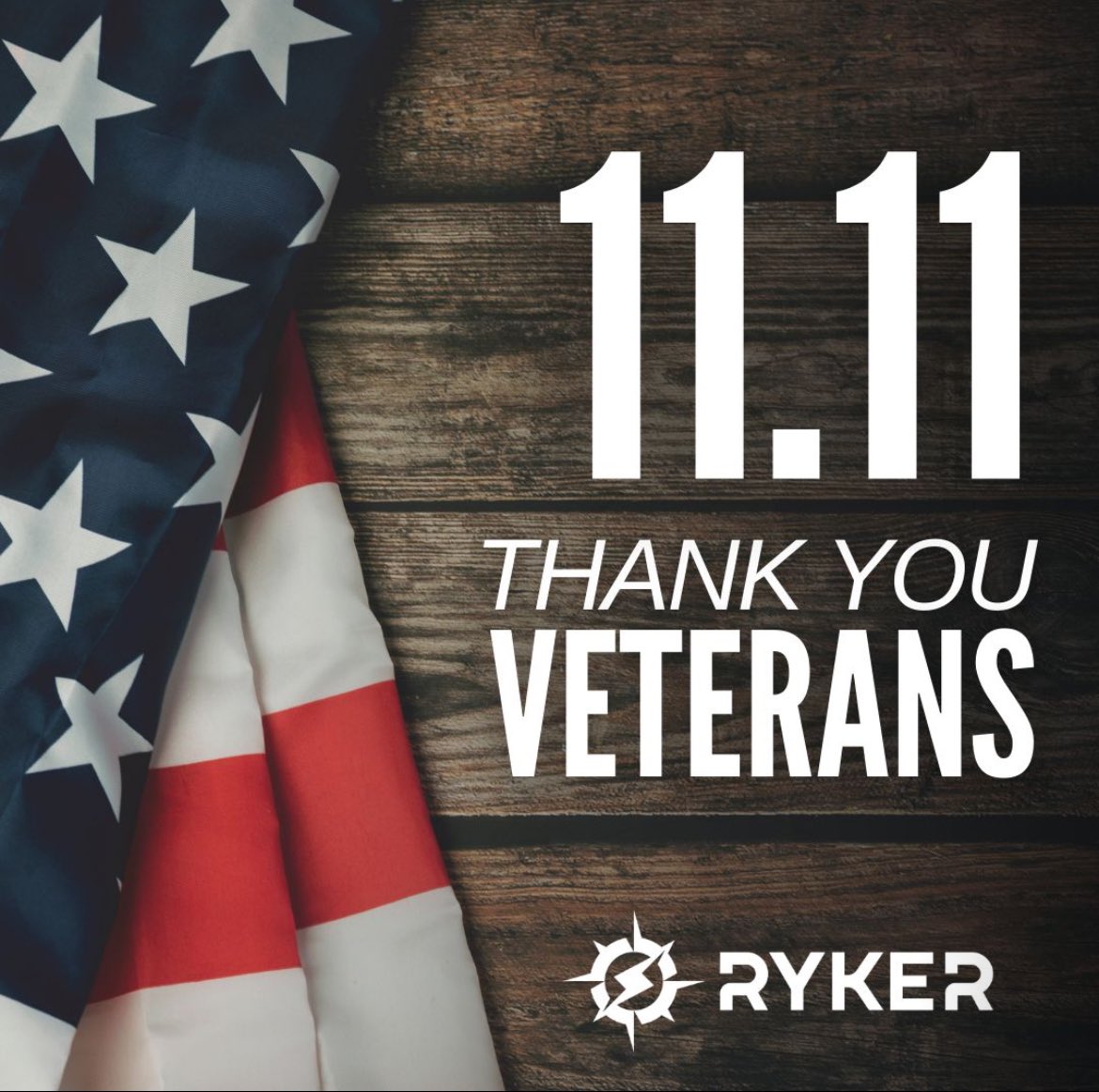 RYKERGIS's tweet photo. On Veterans Day, we pause to reflect on the sacrifices of our nation’s heroes and to honor the men and women who answered the call to serve our beautiful country. Thank you.

#VeteransDay #VeteransDayWeekend #ThankYouVeterans #RYKER #RYKERGIS https://t.co/e9g4iyI2Ki