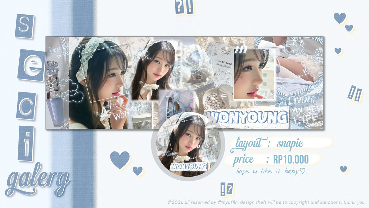 myuffin's tweet image. help rt please ?      💗🥢 

aku barusan bikin layout ready stock snapie pakai foto wonyoung terbaru nih gusy. wony si balerinaa. ada yang mau angkut?? yuk langsung dm aja iaa by

#zonauang