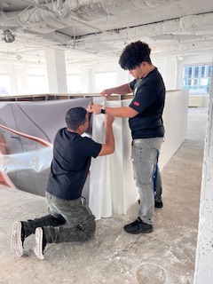 Divadisplaysinc's tweet image. Kicking Off the Wall Wrap Installation!
We’re at the starting line of transforming this space with a brand-new wall wrap installation. Want a fresh look for your space? Call us at 301-798-2717 to get started!
#WallWraps #InstallationInProgress #TransformYourSpace #ElevatorLobby