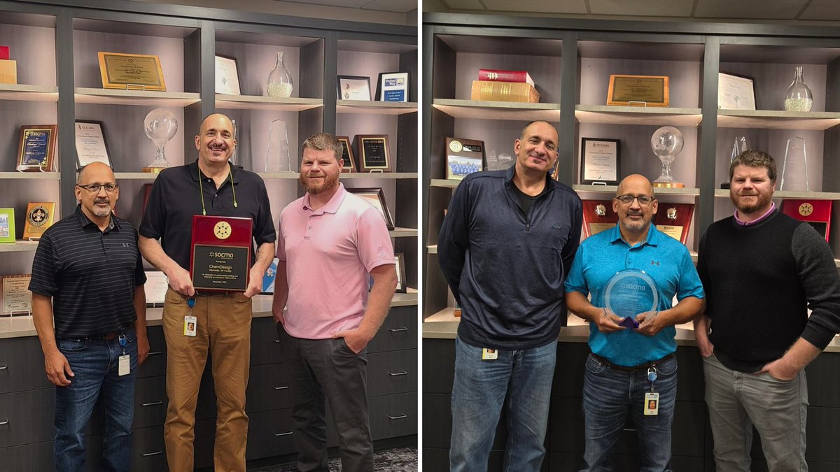 Today marks the second year that the SOCMA Safety Recognition Program has acknowledged our company, along with others, for having effective #safety systems.  If you want to learn more, you can or visit us (Booth 203) at the SOCMA Tradeshow February 19th - 21st, 2025.