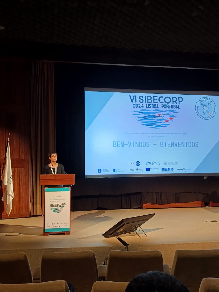 invipesca's tweet photo. La Presidenta de la Red Invipesca, Rosario Dominguez Petit, recalca en el #SIBECORP la importancia de seguir fortaleciendo los lazos de cooperación en investigación pesquera en la región iberoamericana, labor que desde el año 2009, viene desempeñando la Red 👇 https://t.co/HQLraNDg7h