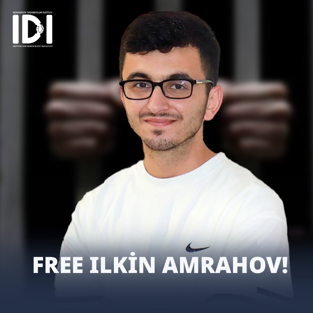 idiazerbaijan's tweet photo. 🛑 Azerbaijan is cracking down on youth voices like Ilkin Amrahov, a dedicated human rights advocate, who is being punished for standing up to power.
We cannot remain silent while these young leaders rot in jail!
#FreeIlkinAmrahov #YouthForDemocracy https://t.co/z2vLutgPLS