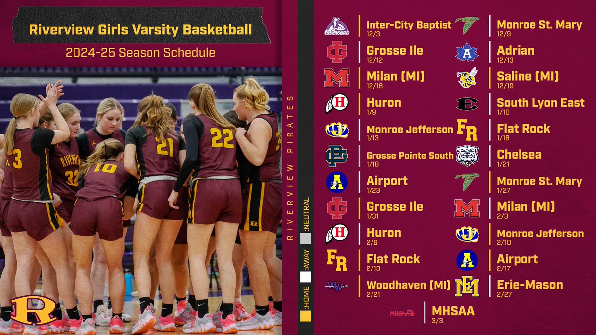 We are officially 3 weeks from game day! Check out the 2024-25 season schedule! #GoBucs