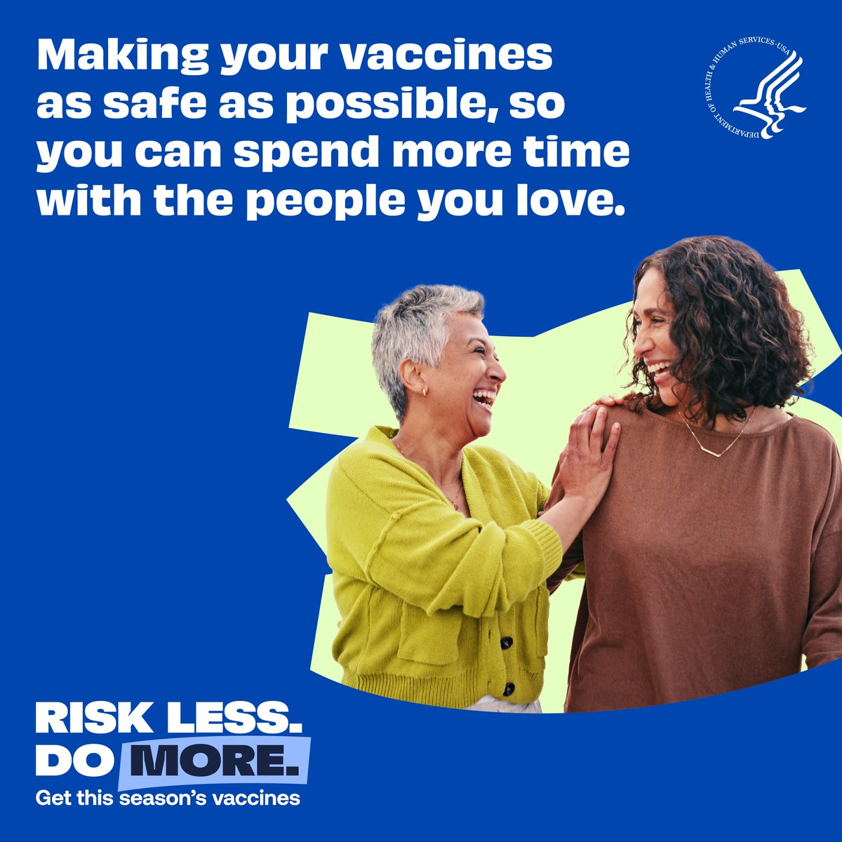 The FDA and CDC closely monitor vaccines in real time for any safety concerns. Learn more about how vaccines are monitored for your safety: cdc.gov/vaccine-safety…
#RiskLessDoMore
