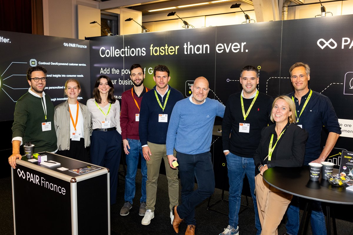 🌟 What an incredible #CreditExpoNL with over 1,000 professionals!

Our PAIR Finance team shared insights on consumer behavior, innovative debt collection solutions, and our game-changing Generative AI. Let’s keep innovating together! 💪

Learn more:creditexpo.nl/en/