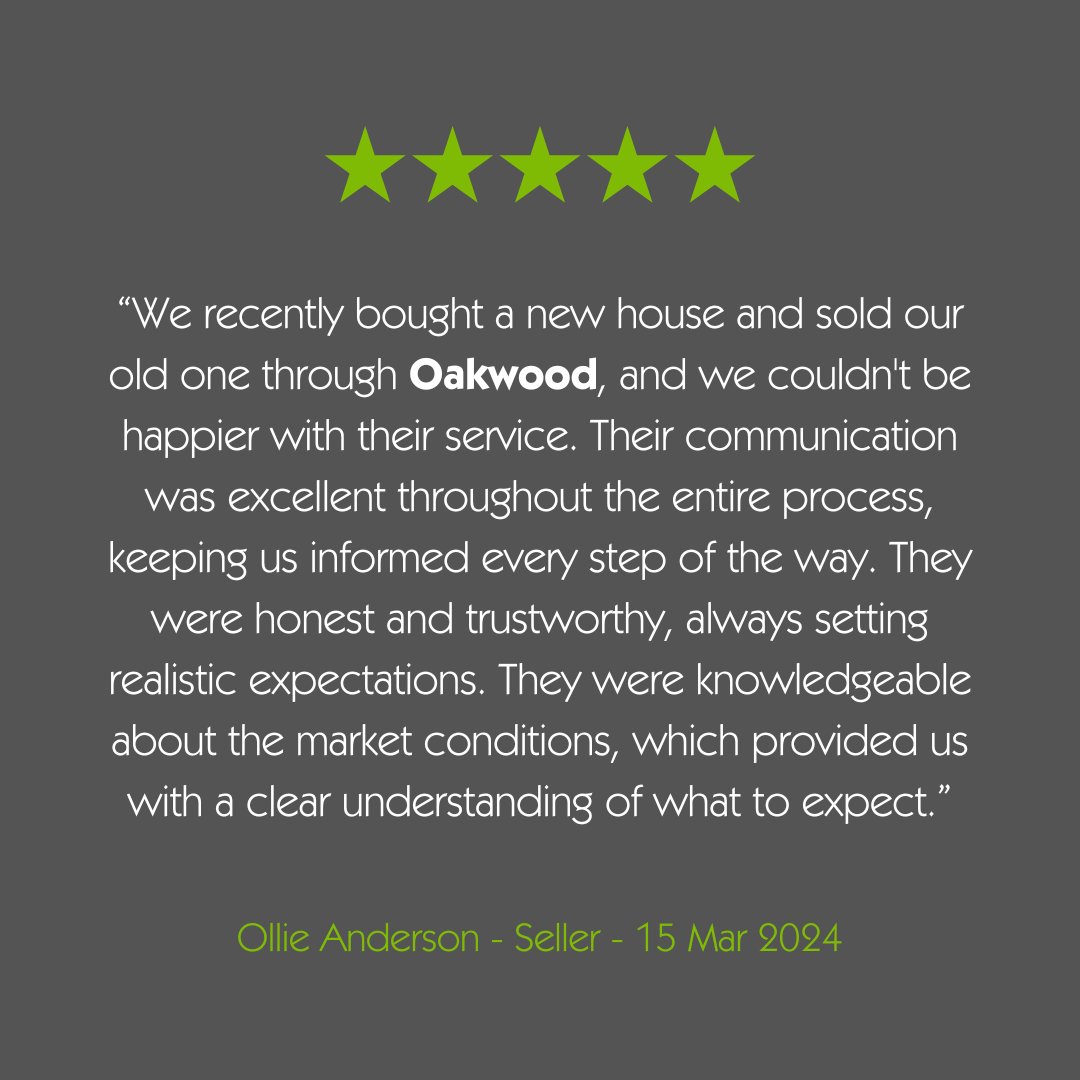 oakwoodhomes's tweet image. Thank you for taking the time to send in your review. We love hearing your feedback! 🌳💬🏡🔑👍

#oakwoodhomes #awardwinning #theestas #GoGreen #ThankYou #HappyCustomers #Reviews #Testimonials
