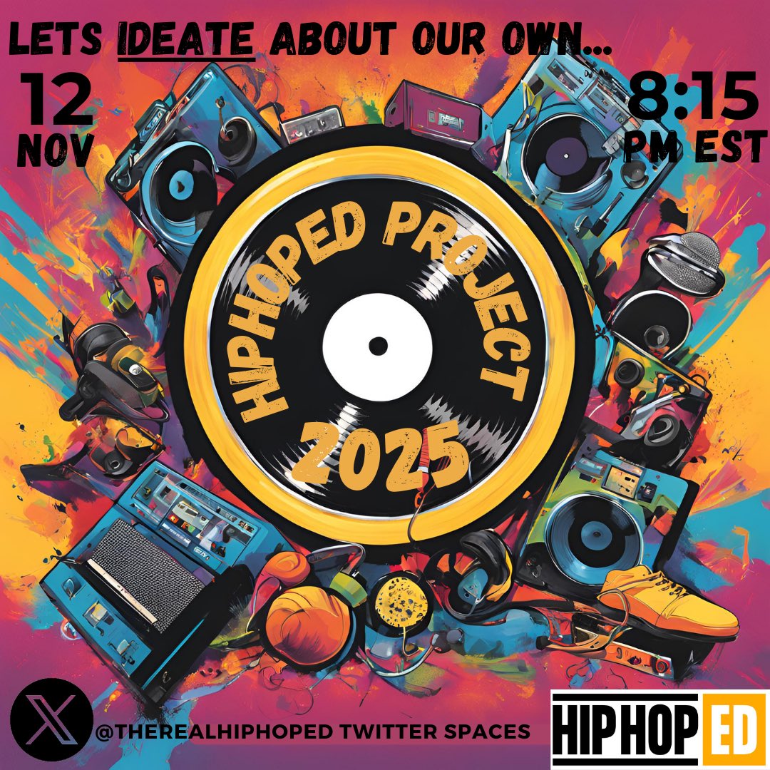 #HipHopEd (@therealhiphoped) on Twitter photo <a href="/chrisemdin/">Christopher Emdin</a> @kaleyy__ <a href="/_CrystalMWatson/">Dr. Crystal M. Watson</a> <a href="/purposepushers/">Dr. Jahkari "JT" Taylor</a> Tonight 8:15 pm EST Join us on spaces w/<a href="/TheRealHipHopEd/">#HipHopEd</a> to discuss our how we Ideate our own #HipHopEd Project 2025 #LetsGetToWork #EducationCannotWait <a href="/chrisemdin/">Christopher Emdin</a> @kaleyy__ <a href="/_CrystalMWatson/">Dr. Crystal M. Watson</a> <a href="/purposepushers/">Dr. Jahkari "JT" Taylor</a> Tonight 8:15 pm EST Join us on spaces w/<a href="/TheRealHipHopEd/">#HipHopEd</a> to discuss our how we Ideate our own #HipHopEd Project 2025 #LetsGetToWork #EducationCannotWait