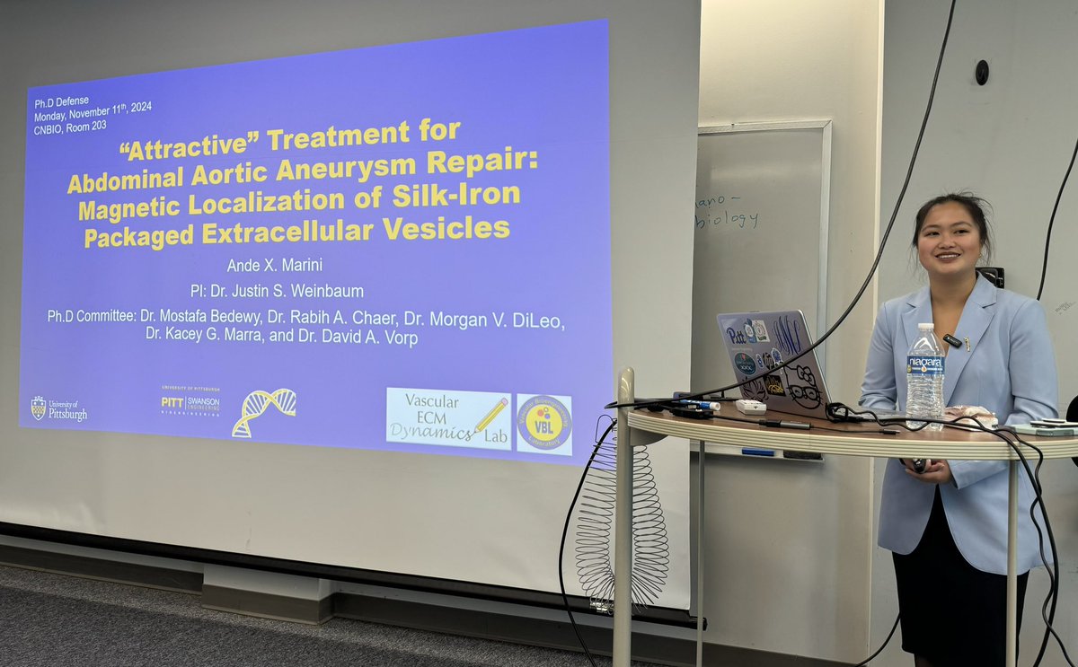 David Vorp (@davidvorp) on Twitter photo A huge congrats to DR. Ande Marini <a href="/Marini_Ande/">Ande Marini, Ph.D.</a> on a successful and wonderful PhD thesis defense. It has been a pleasure to watch her grow. Ande’s leadership and collaborative nature will be sorely missed in the <a href="/PittVbl/">Vorp Lab</a> and I know she will do well as a post-doc at <a href="/Stanford/">Stanford University</a>. A huge congrats to DR. Ande Marini <a href="/Marini_Ande/">Ande Marini, Ph.D.</a> on a successful and wonderful PhD thesis defense. It has been a pleasure to watch her grow. Ande’s leadership and collaborative nature will be sorely missed in the <a href="/PittVbl/">Vorp Lab</a> and I know she will do well as a post-doc at <a href="/Stanford/">Stanford University</a>.