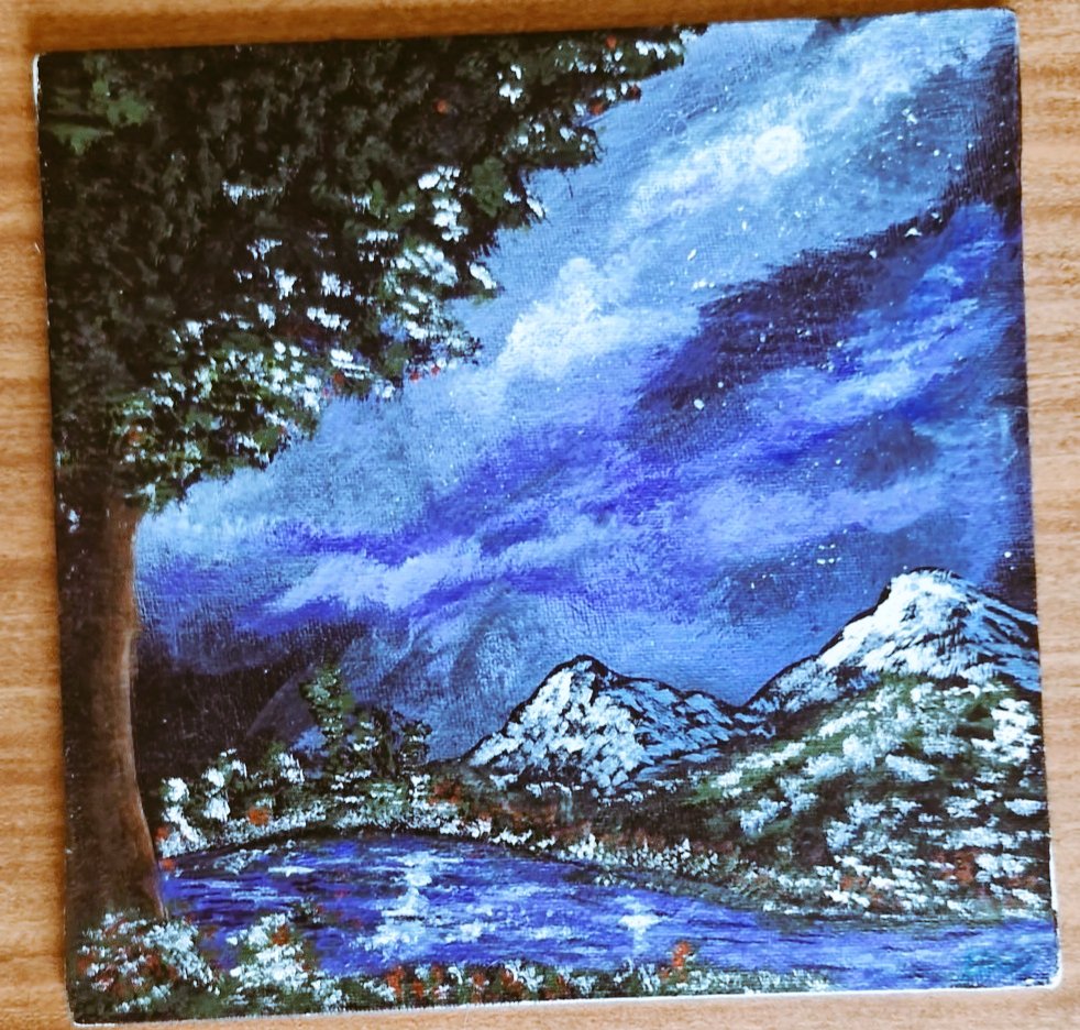 BTFI4's tweet photo. Amazing landscape paintings by a survivor—each one a testament to resilience, hope and positivity. So inspired by this journey and the uplifting energy it brings! #PositiveVibesONLY @RadOncTMC @ACTREC_TMC @TataMemorial https://t.co/UPuEAvLnfx