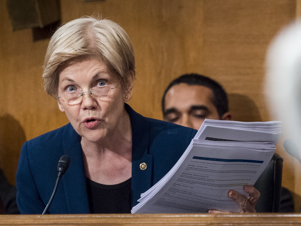 politvidchannel's tweet photo. Elizabeth Warren: "Senate Majority Leader Chuck Schumer must use every minute of the end-of-year legislative session to confirm federal judges and key regulators—none of whom can be removed by the next president." https://t.co/Fk8VN0hAxP