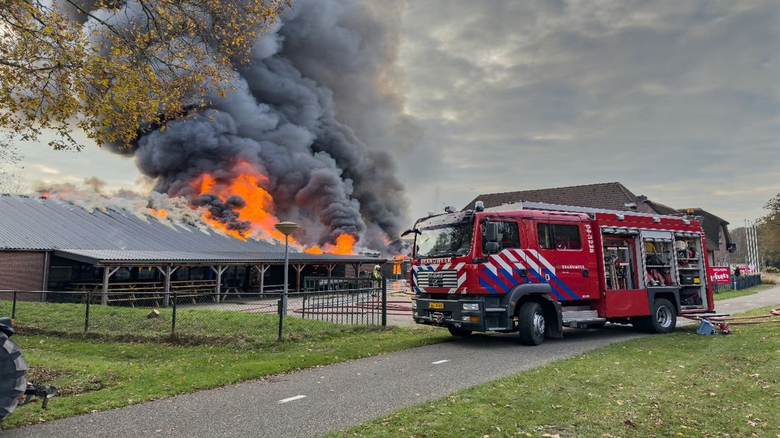 Brandweerinzet bij schuurbrand in Paasloo