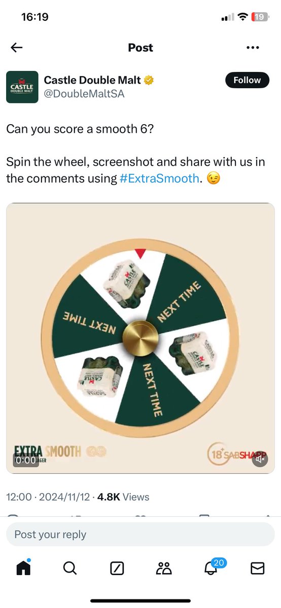 RethabileSegoe's tweet photo. @DoubleMaltSA #ExtraSmooth https://t.co/y9iCe5NDzT