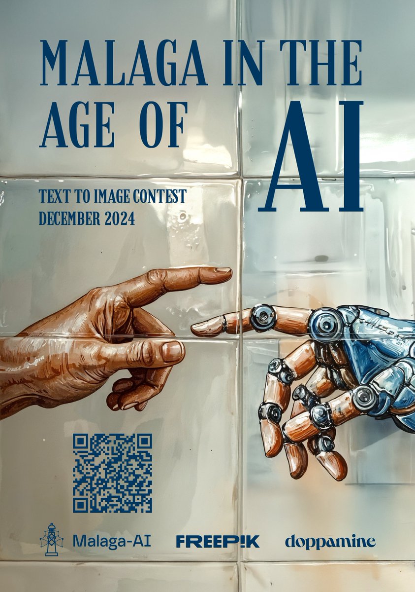 Malaga in the Age of AI is our brand-new text-to-image contest open to all  💫

Test your skills at generating images with AI and capture what's special about Malaga.

Special thanks to our judges, Fabiana Aguilar and <a href="/bencium/">Bence Csernak</a>, and our sponsor <a href="/freepik/">Freepik</a> .

contest.malaga-ai.community