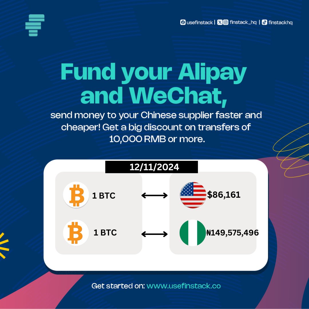 Finstack_HQ's tweet image. 📈 Bitcoin Surge Alert! 🚀

On the 12th of Nov. 2022, Bitcoin was trading at ₦12,976,288. 

Fast forward to today, and BTC has skyrocketed to ₦149,575,496!

That’s a 1,052% increase since then! 📊

🌐 Start here: usefinstack.co

#Bitcoin #CryptoAppreciation #BTCGrowth