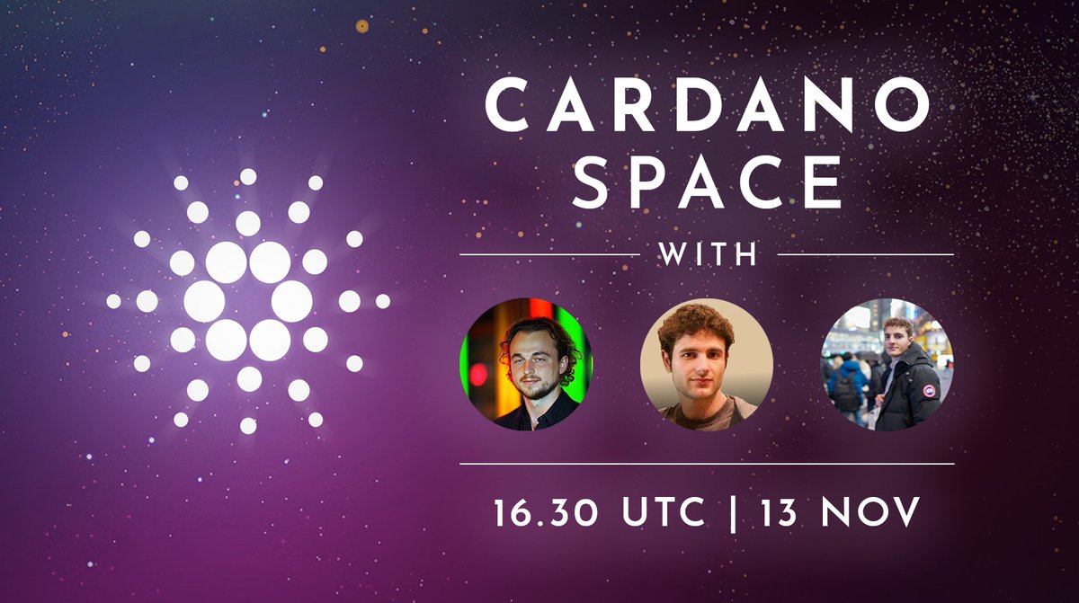 We're starting a series of weekly X spaces tomorrow at 16.30 UTC!

Join us to learn how Cardanos technical foundation will lead to exponential growth!

Hear from Peyton (<a href="/bigpey/"></a>), Phil (<a href="/phil_uplc/">Phil 🪏</a>) from Anastasia Labs and Sebastien Guillemot  (<a href="/SebastienGllmt/">Sebastien Guillemot</a>) from DC Spark!