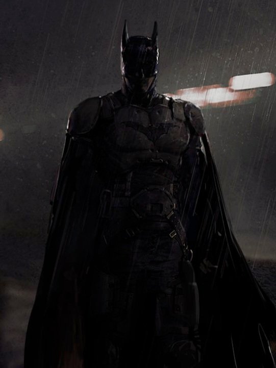Concept art of The Batman, by Joe Studzinski.