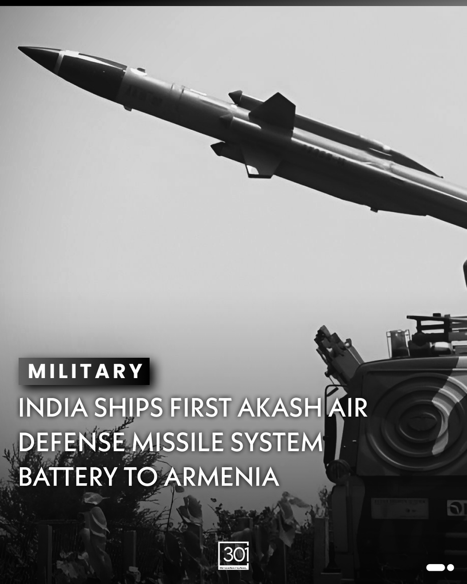 India has reached a new milestone in defense exports, shipping its first  Akash weapon system battery to Armenia. This marks the second missile system  India has exported. Developed by the Defence Research