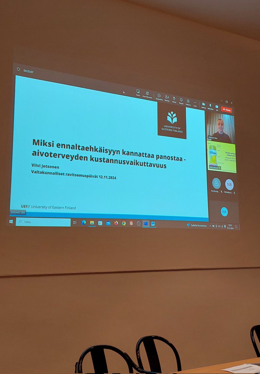 Päivän viimeisenä aiheena käsitellään aivoterveyden kustannusvaikuttavuutta ja sitä, miksi ennaltaehkäisyyn kannattaa panostaa. 📊💰

Puhujana geriatri, tohtorikoulutettava Viivi Jetsonen Itä-Suomen yliopistosta ja Pihlajalinnan Etälääketieteeltä 

#ravitsemus #ravitsemuspäivät