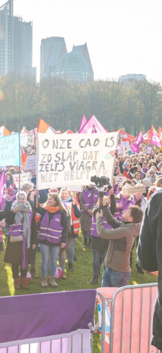 Wat een goed spandoek zeg.