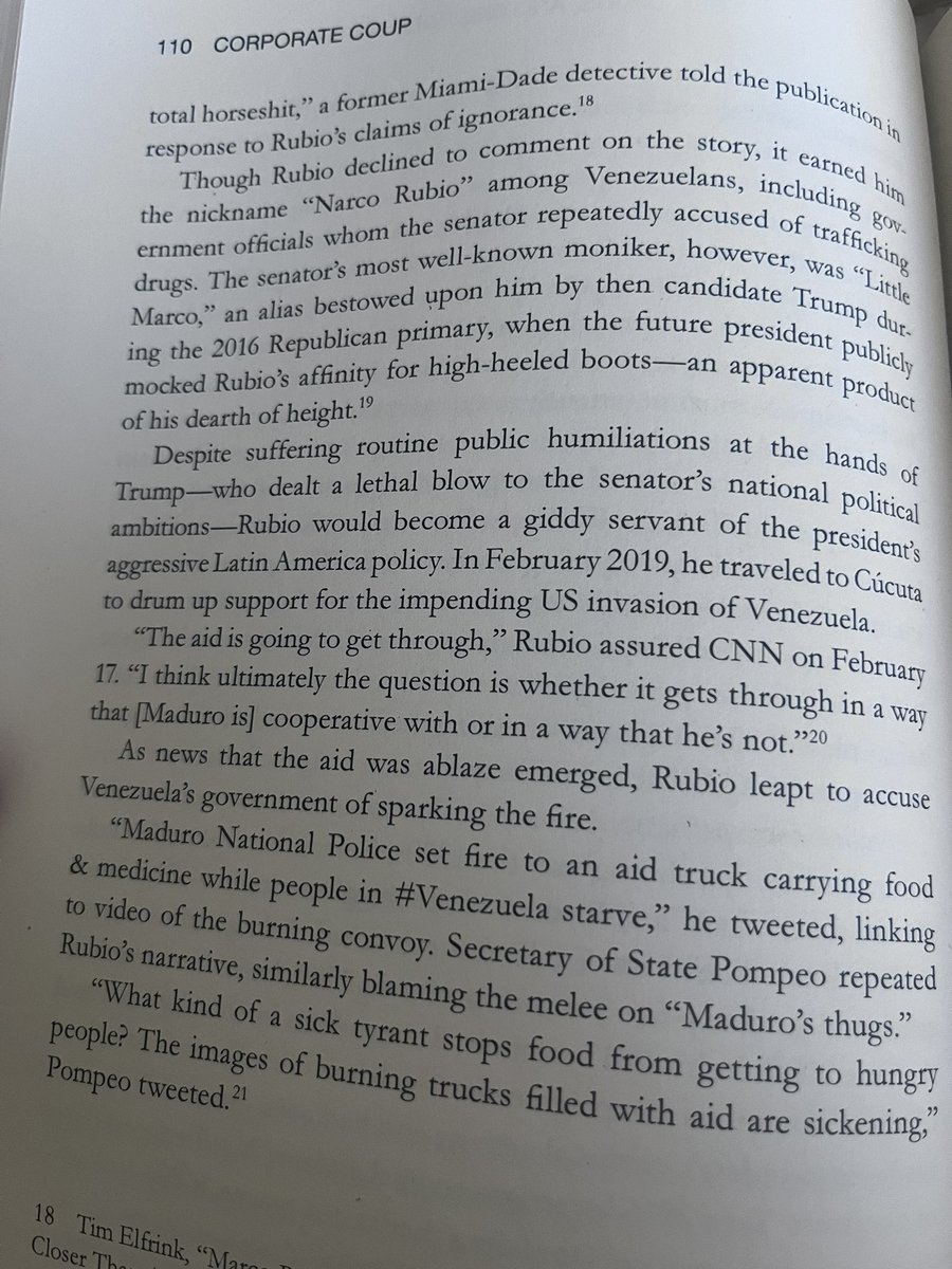 anyaparampil's tweet image. My book, “Corporate Coup: Venezuela and the End of U.S. Empire,” details the shady character of Trump’s pick for Secretary of State, Marco Rubio.

Did you know he fabricated his family history and once lived in one of Miami’s most notorious cocaine dens, which his brother-in-law…