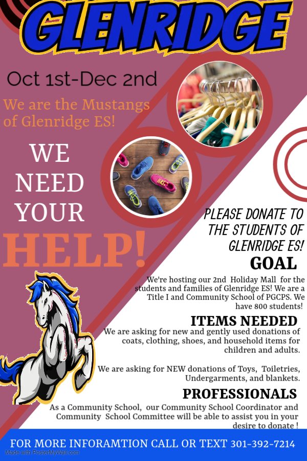 We need your help! No donation is too big! No item is too small! Please help stock our Annual Holiday Mall!