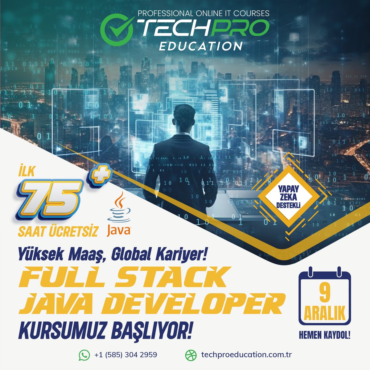techproedu_tr's tweet image. 📢FULL STACK JAVA DEVELOPER KURSUMUZ BAŞLIYOR !
🚀 Prompt Engineer eğitimi ile AI desteği verilecektir!
#JavaProgramming #JavaEE #JavaFramework #JavaTutorial #JavaDevelopment #JavaSE #JavaLanguage #JavaCode