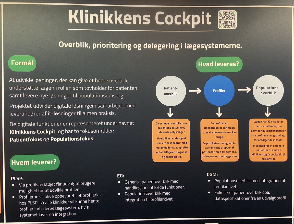 Christian Freitag (@freitag_chr) on Twitter photo Meningsfuld deling af patientdata 😊:
Flot arbejde af <a href="/MedCom/">michael claydon</a> på #Lægedage24, der bygger “Klinikkens Cockpit”. Giver let tilgængeligt overblik til alle der arbejder med patienten - på tværs af sektorer 👍. Så behøver vi ikke alle de journalnotater 😉 Meningsfuld deling af patientdata 😊:
Flot arbejde af <a href="/MedCom/">michael claydon</a> på #Lægedage24, der bygger “Klinikkens Cockpit”. Giver let tilgængeligt overblik til alle der arbejder med patienten - på tværs af sektorer 👍. Så behøver vi ikke alle de journalnotater 😉