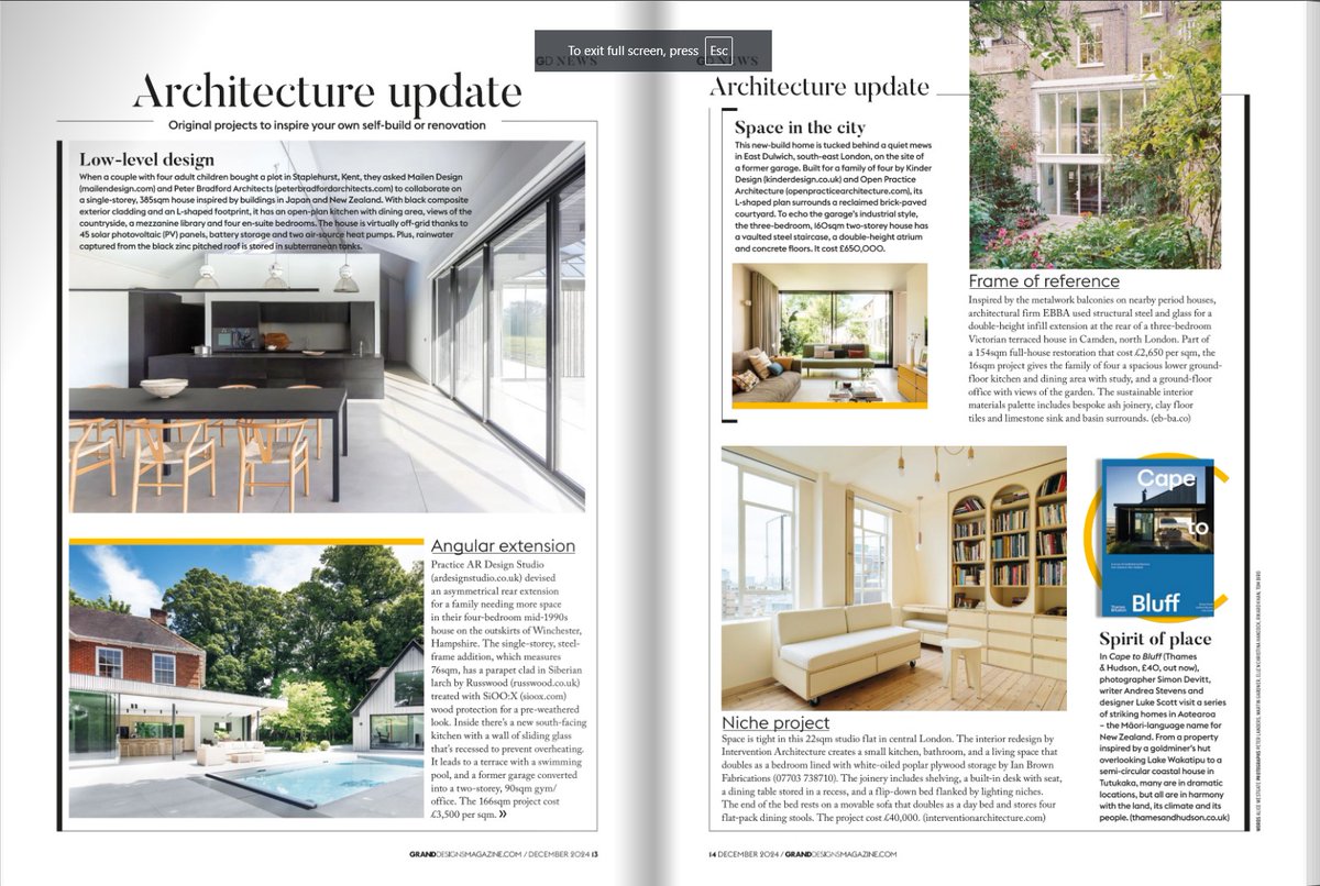 AR Design Studio (@ardesign_studio) on Twitter photo Did you catch The Lodge in the <a href="/granddesigns/">granddesigns</a> December issue?
Big thanks to Grand Designs for the feature, it’s always a pleasure to see our projects recognised by such a prestigious magazine. Grab your copy from the shelf or take a look at the magazine online. Did you catch The Lodge in the <a href="/granddesigns/">granddesigns</a> December issue?
Big thanks to Grand Designs for the feature, it’s always a pleasure to see our projects recognised by such a prestigious magazine. Grab your copy from the shelf or take a look at the magazine online.