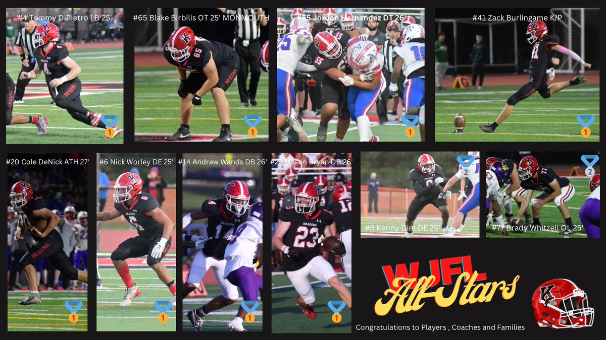 🔴⚫️Congratulations to our players and their families‼️

⭐️ WJFL Classic All Stars ⭐️ 

Go Dragons 🐉