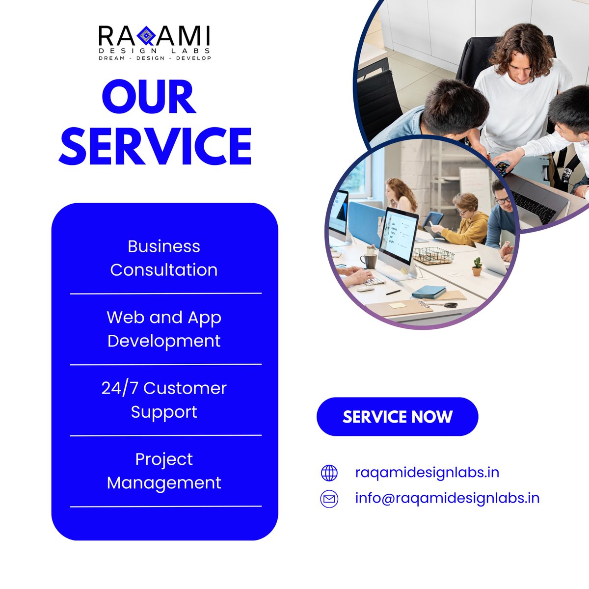 raqamidesignlab's tweet image. Grow and Develop Your Business with Expert Services from Raqami Design Labs.
Let's make it huge
For Enquiry
Contact us on info@raqamidesignlabs.in
Visit us on raqamidesignlabs.in
#raqamidesignlabs #businessconsultation #webandappdevelopment #businessexperts #twitter #india