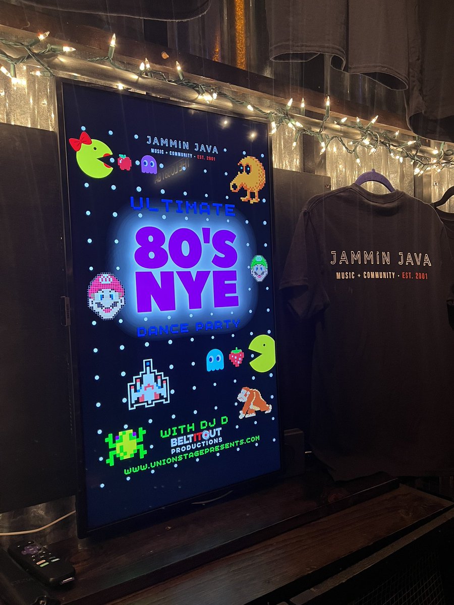 beltitoutllc's tweet image. 80’s NYE to welcome in 2025 - join the dance party!  @jamminjava #jamminjava #viennava