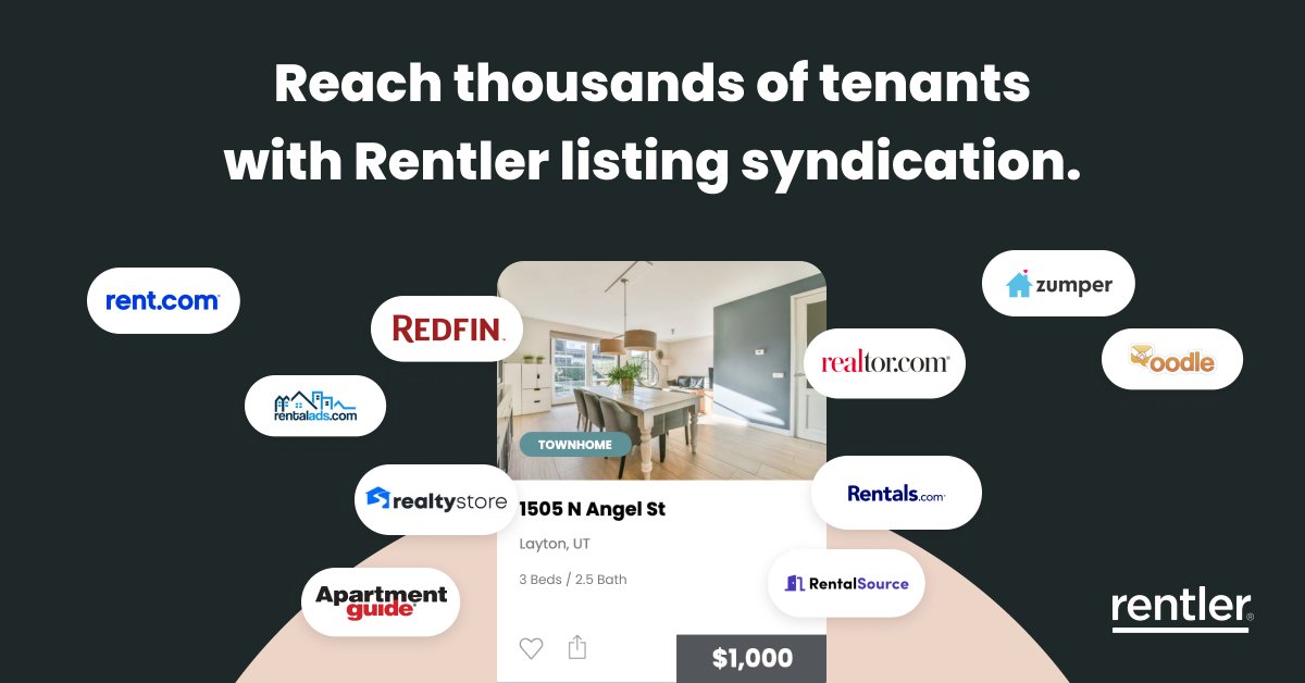 Rentler's tweet photo. 🚀 New Feature Alert! 🚀   Rentler now offers Listing Syndication to top listing sites! Get your rental property in front of more renters with just one click. 🌟  
More views, more leads—no extra work.  

Learn more: https://t.co/D2ynOHbeN0 https://t.co/ur6lrqlHJk