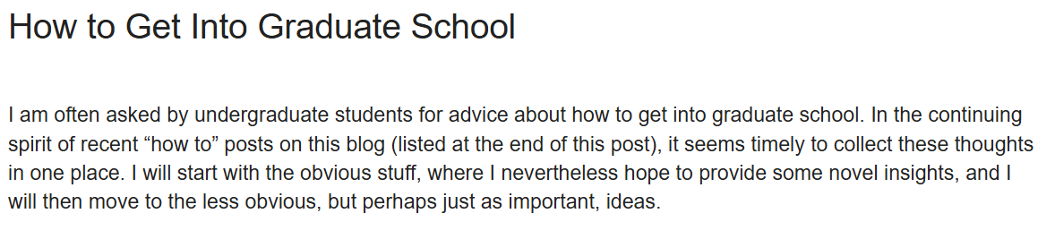 EcoEvoEvoEco's tweet photo. Looking to go to graduate school? Here is a blog post I wrote with some advice on how to get there.

https://t.co/zFaDYVuYkP https://t.co/OeTsSrIZVa
