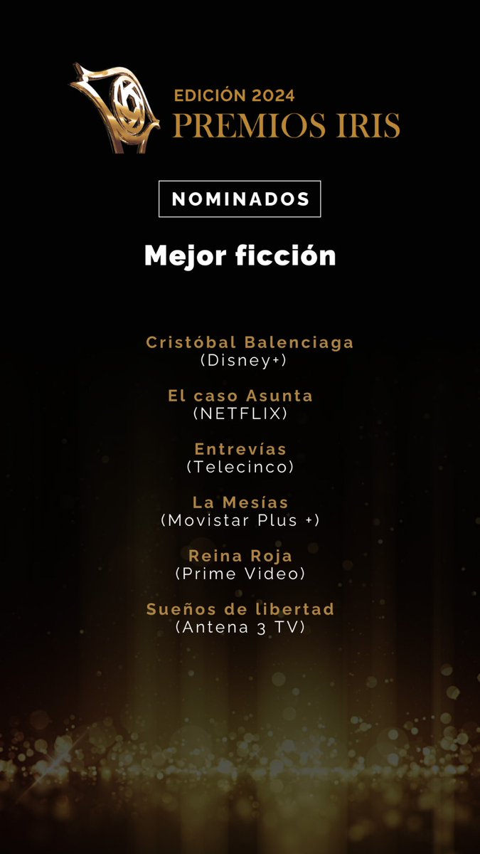almu_vazquezm's tweet photo. #SueñosdeLibertad nominada al Premio Iris a Mejor Ficción rodeada de titanes. ¡Muchísimas gracias a la AcademiaTV!
#PremiosIris #Atresmedia #DiagonalTV https://t.co/pC8NgH5xI0