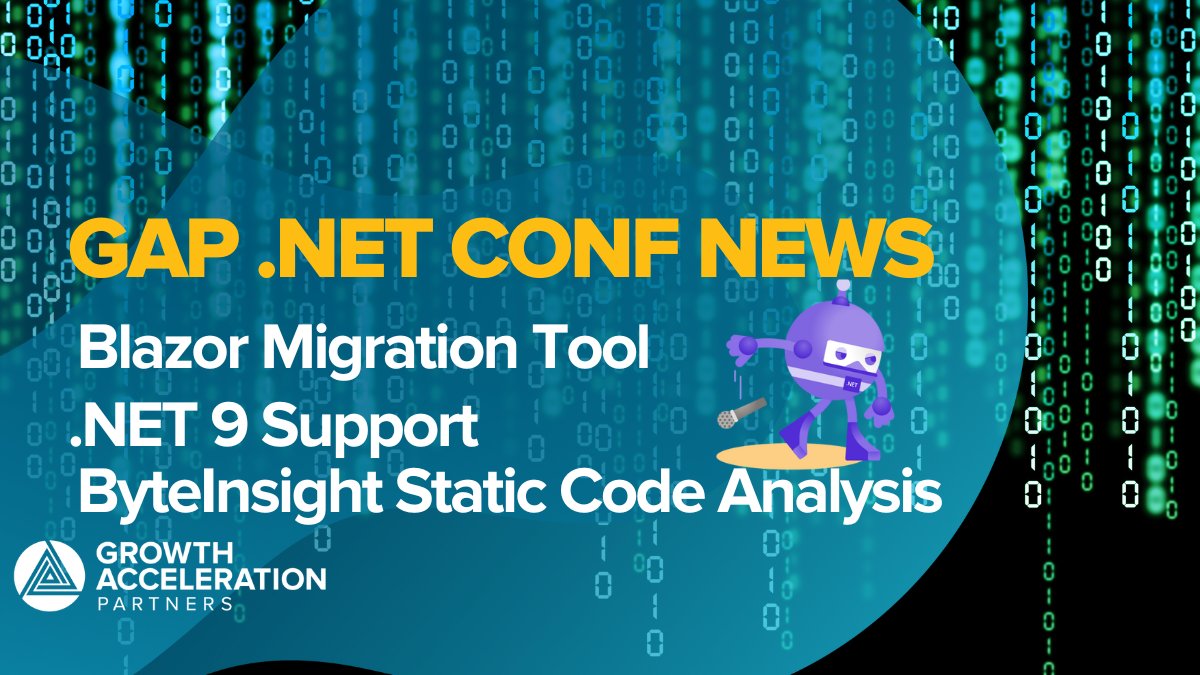 ddskier's tweet image. Big News from GAP today!
✔️WebMAP for Blazor: Auto-convert WinForms to Blazor web apps. 
✔️VBUC 10.3: Migrate VB6 to .NET 9.
✔️ByteInsight: Free static code analysis for .NET apps &amp;amp; more!

Modernize faster with GAP! #DotNETConf #Blazor #VB6
hubs.li/Q02XR8LM0