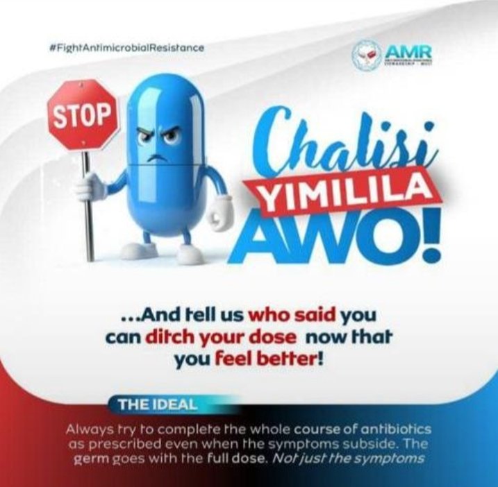JonathanOn256's tweet photo. "DON'T LET THE GERMS WIN! PRESERVE ANTIBIOTICS"
Your Actions ✊Today Will Shape Tomorrow's Medicine 💊💉🕕
#YouthAgainstAMR 
#PreventingAMRTogether https://t.co/BOqaO4nIJy