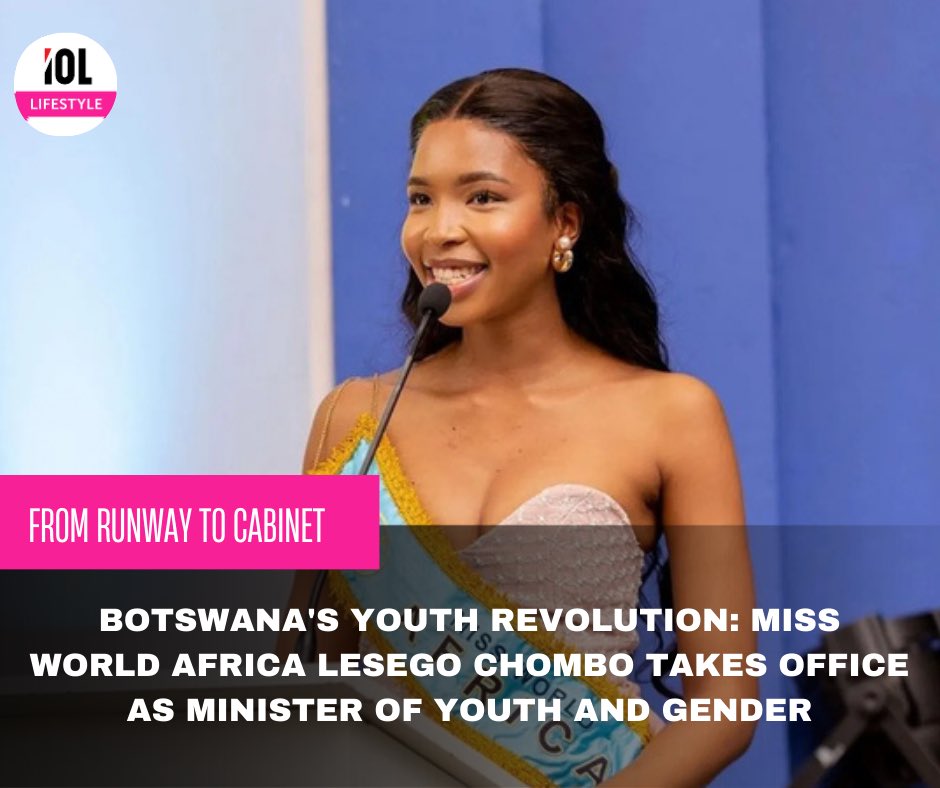 IOL_Lifestyle's tweet image. “Youth and gender must go beyond conversation to action. We’re proud to announce Ms Lesego Chombo as our new Minister of Youth and Gender,” said President Boko.
#lifestyle #formermodel #ministerofyouth #gender #Botswana #Lesego

Read on
iol.co.za/lifestyle/styl…