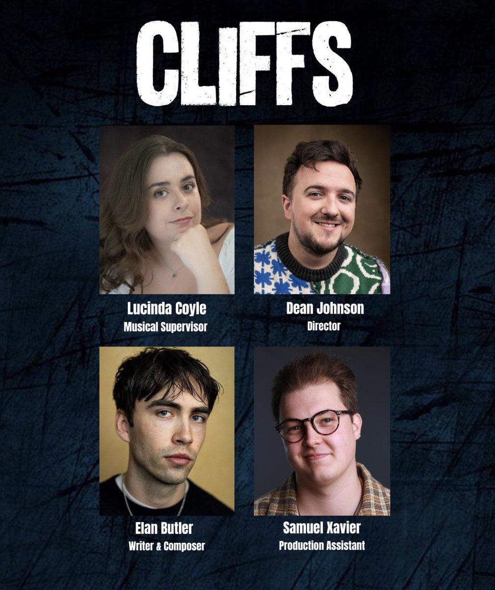 The creative team behind Cliffs The Musical, opening at <a href="/TheOtherPalace/">The Other Palace</a> next week! 22nd &amp; 23rd November. 

Catch tickets here, best availability is Friday 8:00pm! With Saturday near sold out so move fast! 💥💥💥

theotherpalace.co.uk/cliffs-the-mus…