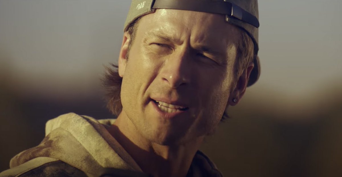 Variety's tweet photo. Glen Powell is "Chad Powers" in the first footage from his Hulu comedy series, which is set to debt in 2025. https://t.co/Lx7fcZLNUP https://t.co/e2fPjzyqNZ