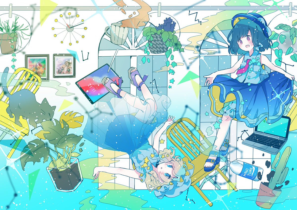 マエリベリー・ハーン ,宇佐見蓮子 「お気に入りの秘封イラスト! #11月12日はいい秘封の日 」|柏森たま。のイラスト