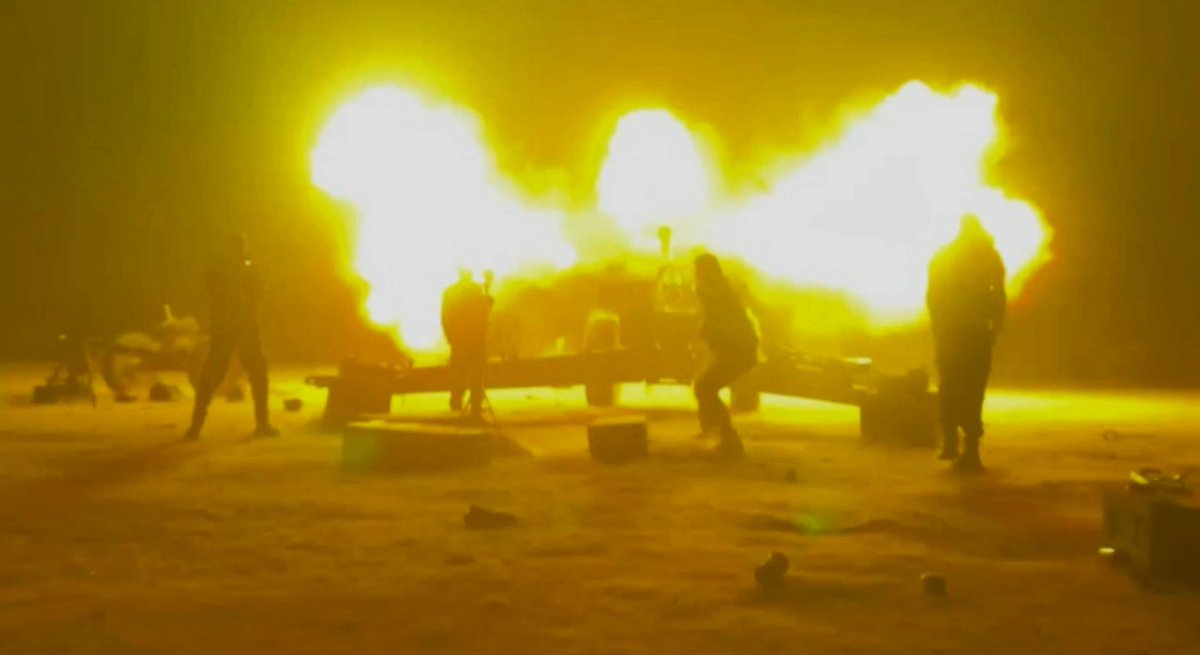 ChetakCorps_IA's tweet photo. #GandivDivision #InTimeOnTarget Gunners enhanced operational preparedness for #FutureWars through rigorous training in semi-desert terrain, showcasing swift, precise #Firepower. New tactics, techniques and procedures were validated with #Agniveers and #YoungGunners embracing modern technology.
#TechInfusion
#TrainingTogether
#ChetakCorps
#SaptaShaktiCommand
@adgpi
@PRODefRjsthn
@SWComd_IA