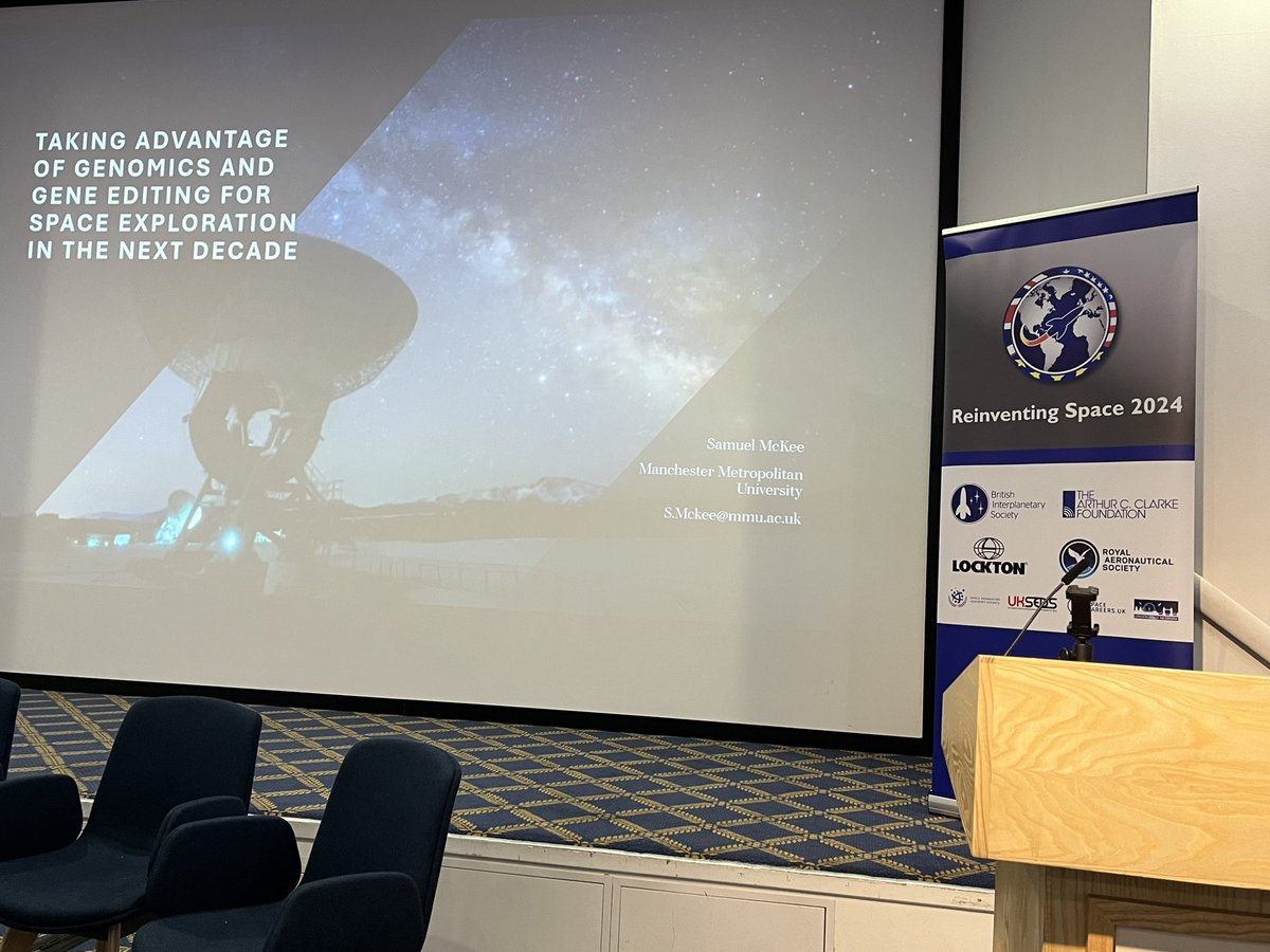 Really cool to be presenting today at the <a href="/BIS_spaceflight/">BIS</a> conference in London #genetics #SpaceExploration