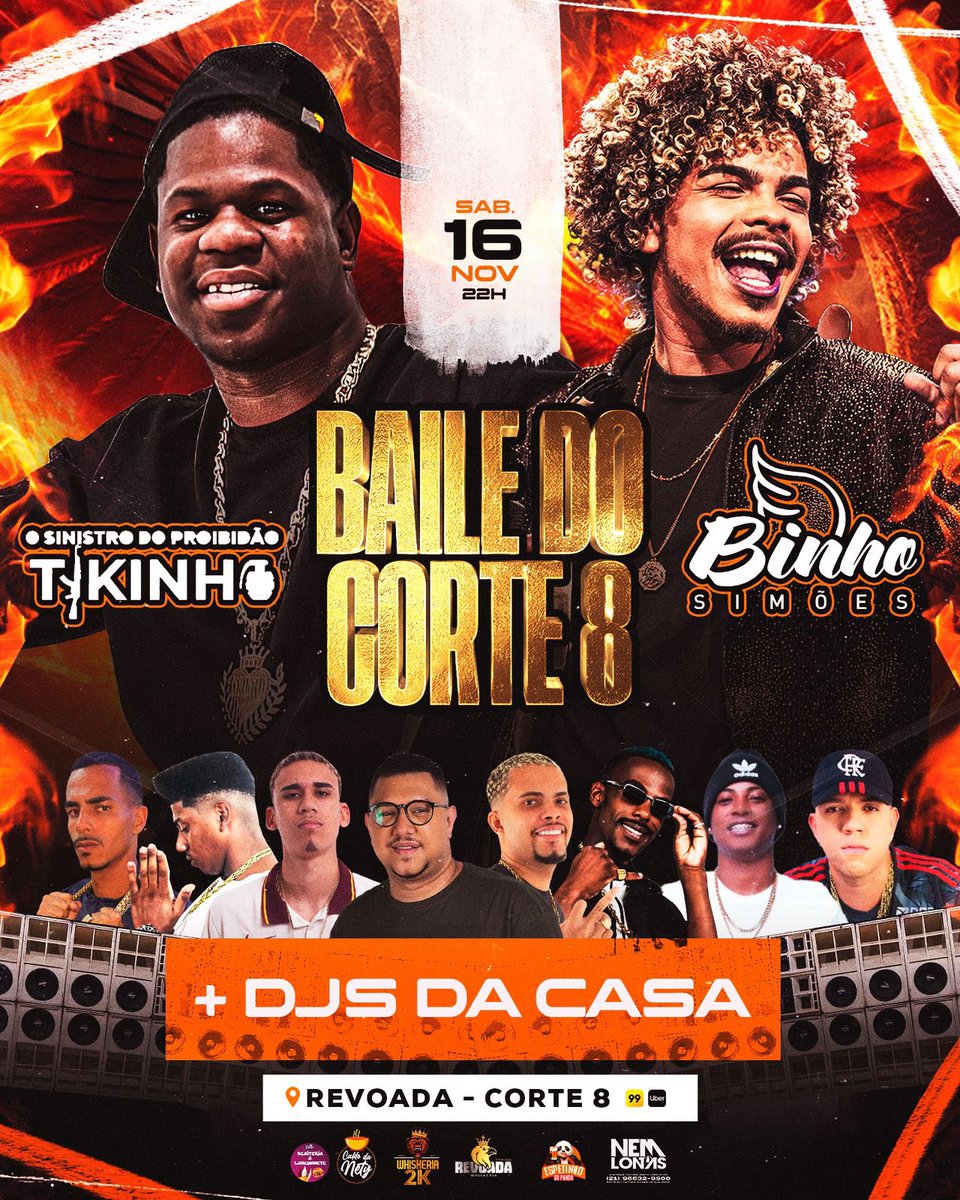 Sabadão tem bailão no 🎱 com Binho Simões, Tikinho e mais os DJs da casa 🥳🥳🎱