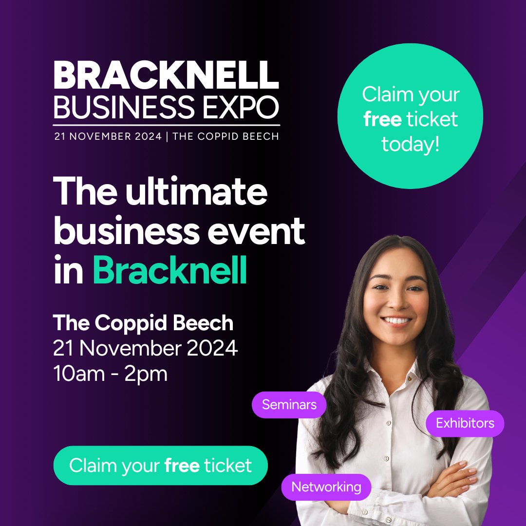 Calling all local businesses! 💼 We're partnering with the Bracknell Business Expo on 21st Nov at the Coppid Beech Hotel, Bracknell. A day of networking, innovation &amp; actionable insights! 📈 #B2B #BracknellExpo #BizNetworking b2bexpos.co.uk/event/bracknel…