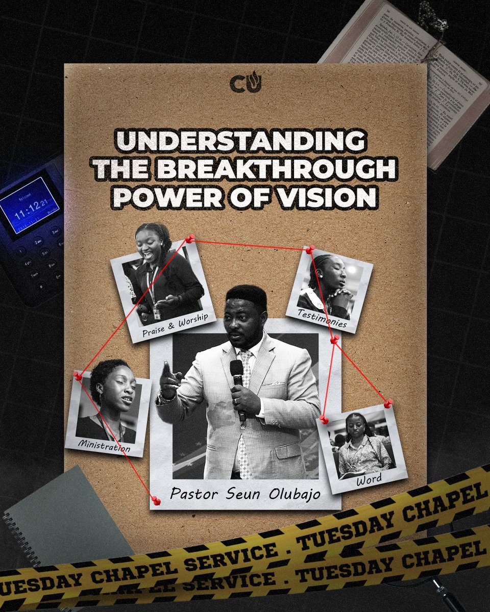 CovUniChapel's tweet image. "We're back! 🙌 After a brief pause, we’re excited to dive deep into Understanding the Breakthrough Power of Vision. Join us as we explore how vision fuels purpose and unlocks new dimensions of breakthrough! #VisionPower #BreakthroughLiving"