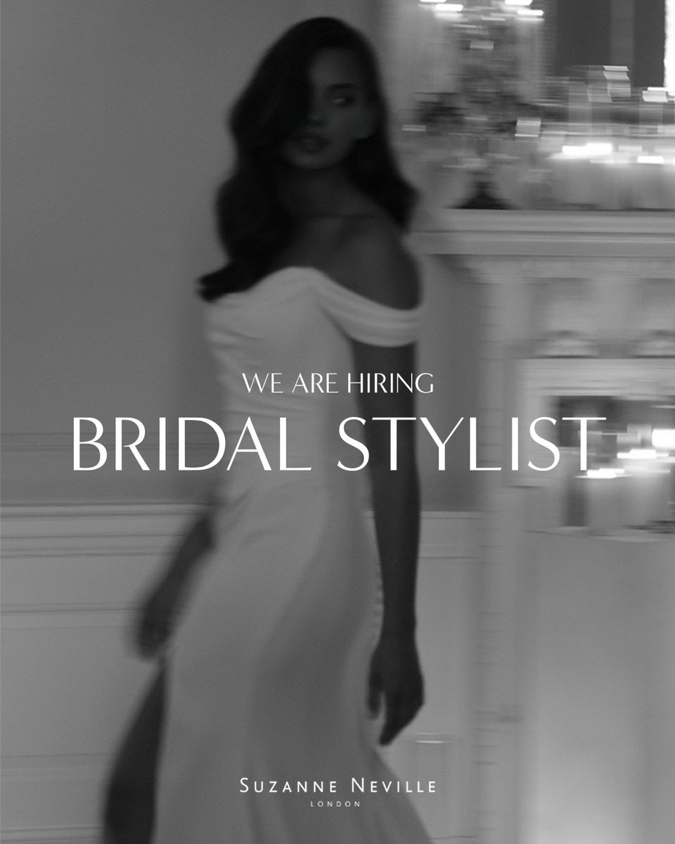 JOIN SUZANNE NEVILLE | Bridal Stylist 
We have an exciting opportunity for a Part-Time Sales Consultant to join our team at our London Flagship Showroom. 

🤍 Where: Knightsbridge, London 
🤍 Hours: Part-Time 9:30am - 6:00pm 

To apply email : 
PR@SUZANNENEVILLE.COM