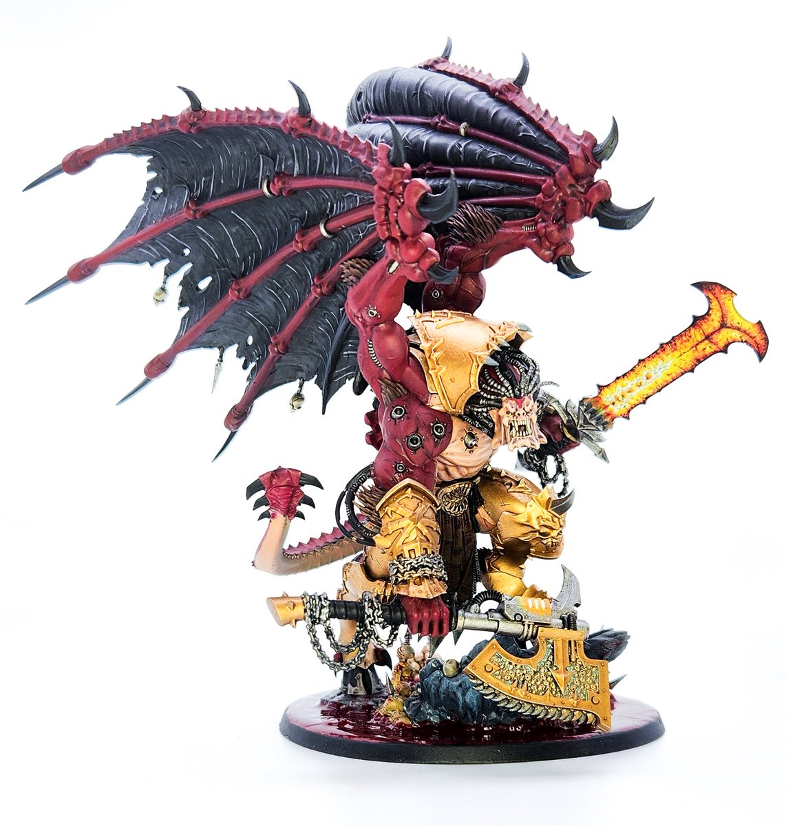 Lichpaints's tweet photo. @_Jyggalag_ Mine Squig vs. Angron https://t.co/kva1TqI5VR