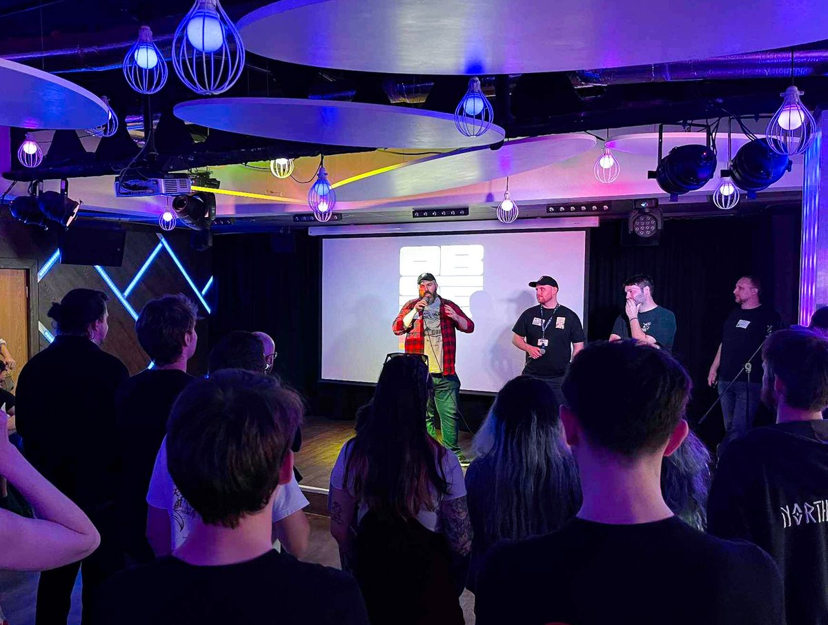 We are pleased to be sponsoring and attending Game Bridge tonight. So keep an eye out for <a href="/matthewmcgrory/">Matty</a>, Matt and Kenan, if you wanna talk about co-dev, graduate internships, Good Boy or anything else we have in the works 🟥🟨🟦🟩