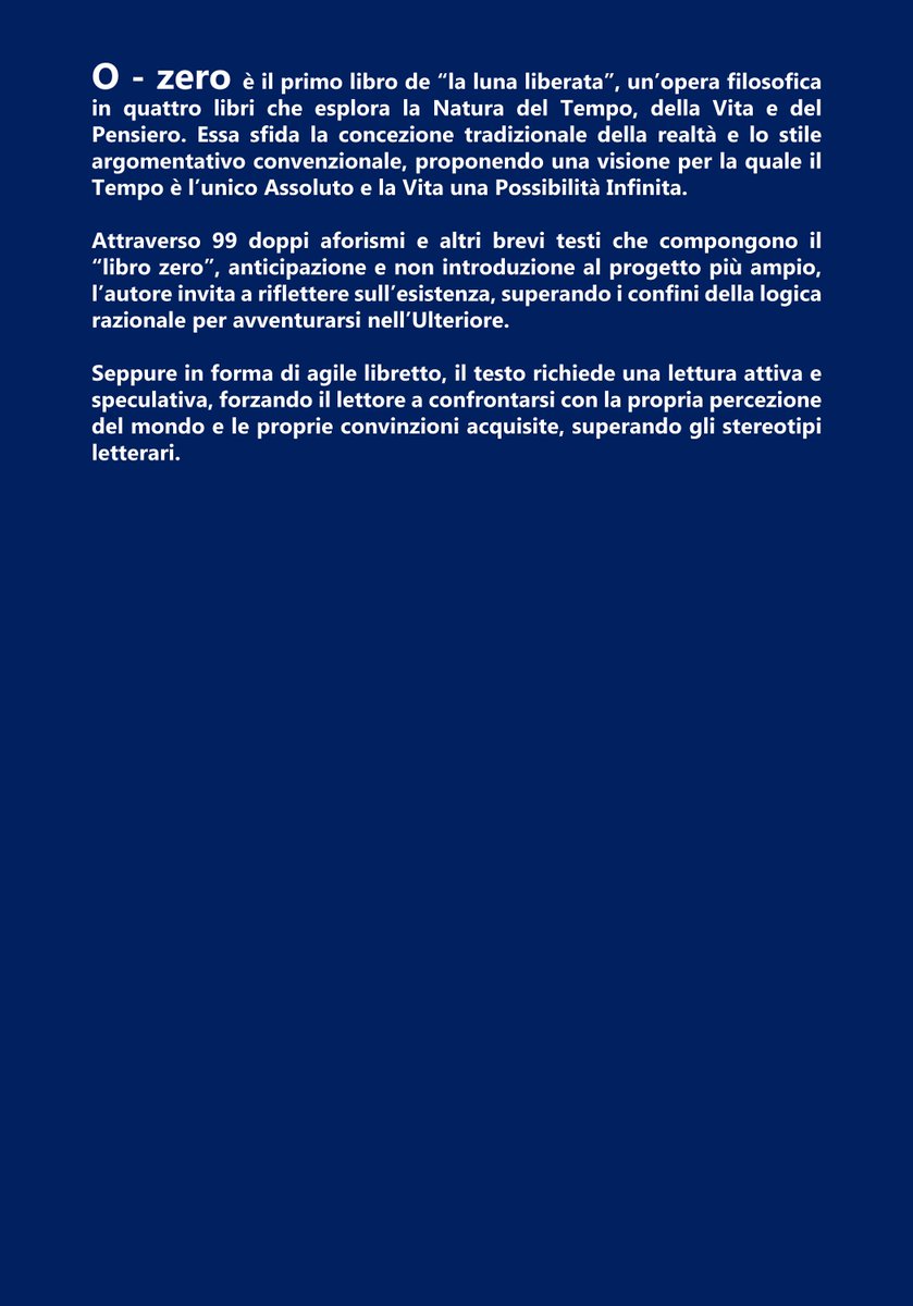GBa Lab ha curato l'editing e la redazione di un nuovo libro di filosofia contemporanea: la luna liberata_libro 0

Il volume è acquistabile in versione cartacea su Amazon al seguente link: 
buff.ly/3YOfieL 

#GBALab #FilosofiaContemporanea #RicercaeSviluppo #NuovoLibro