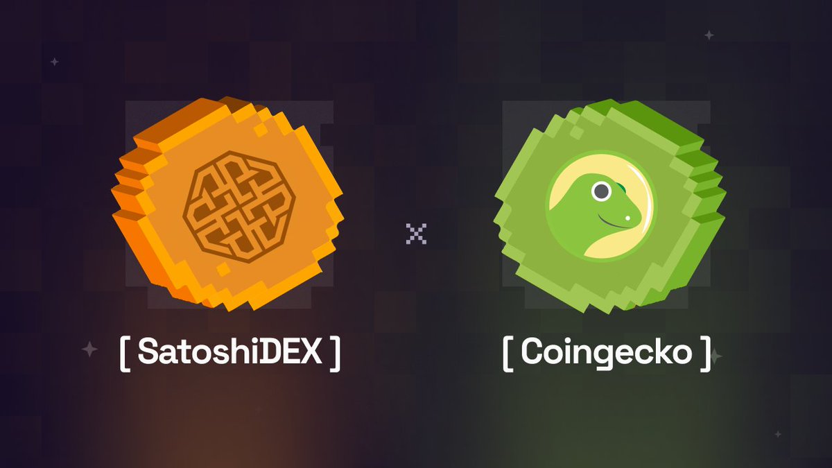 $SATX is Now Live on <a href="/coingecko/">CoinGecko</a>! 🟠 x 🟢

You can now track our token’s performance, view market data, and stay updated on SatoshiDEX’s growth.

🔗 coingecko.com/en/coins/satx

Let’s keep building the future of Bitcoin trading together!

The $SATX 2nd listing will be... 🤫